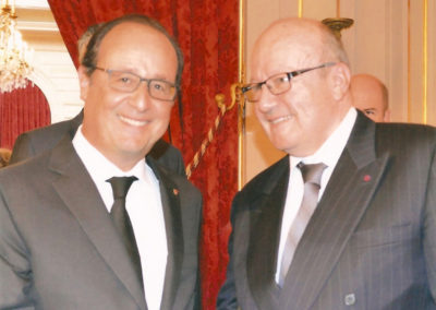 Alain Ketterer et François Hollande Président de la République de 2012 à 2017