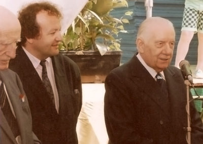 Alain Ketterrer et Monsieur Poher Président du Sénat de 1968 à 1992