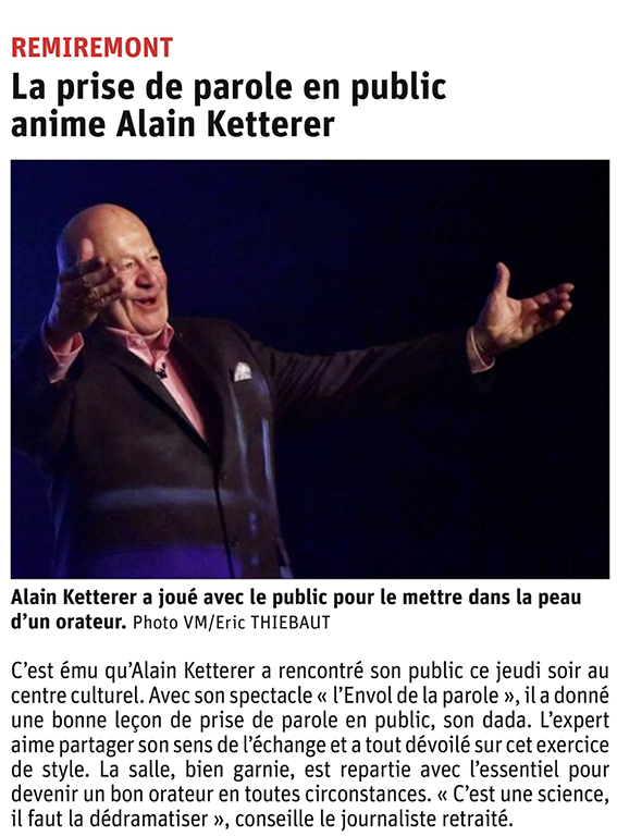 Alain Ketterer CR Vosges Matin
